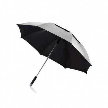 Logo trade business gift photo of: 27” Hurricane storm umbrella
